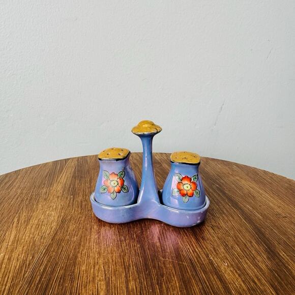 Chikaramachi Purple Salt And Pepper Shaker Set - Picture 1 of 8